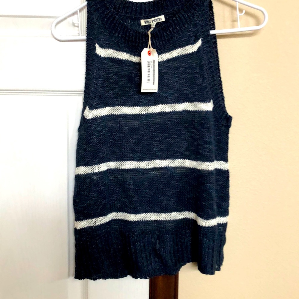 NWT Rag Poets sleeveless sweater